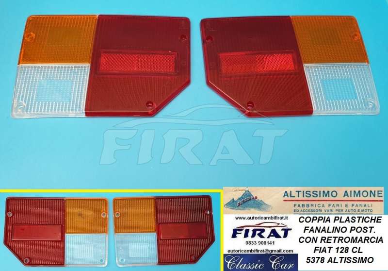 PLASTICA FANALINO FIAT 128 CL POST.DX E SX C.R. (5378)